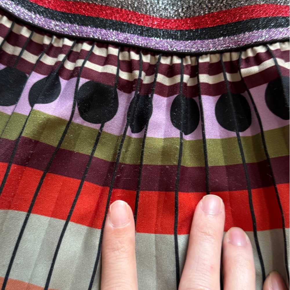 Le Superbe Jagger Patterned Pleated Midi Skirt - image 6